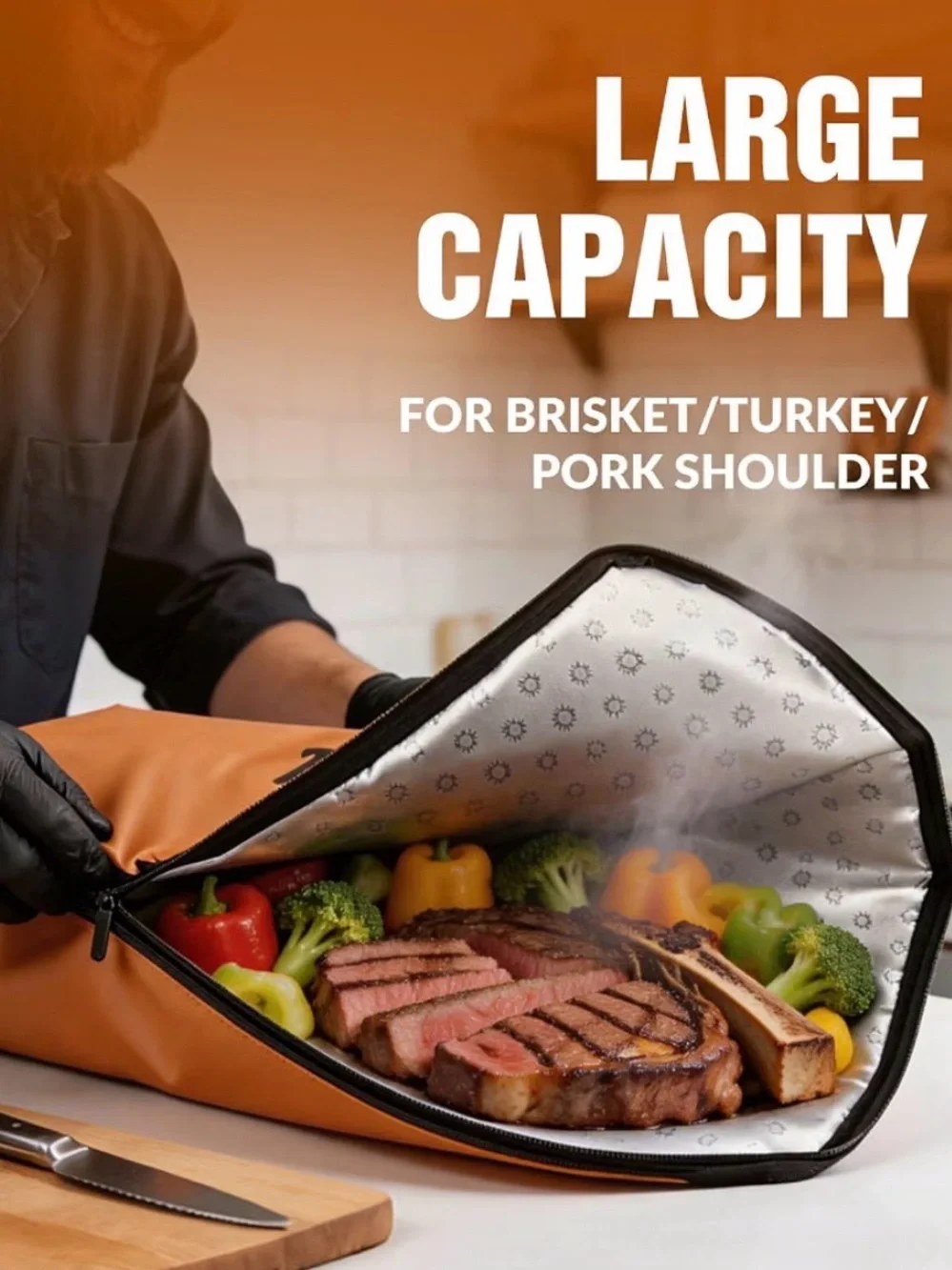 Insulated BBQ Meat Carry Bag
